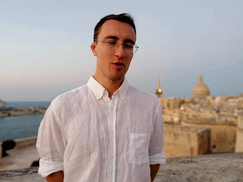 A gif of Alexander Kyriakou, Valletta in Malta, 2020 